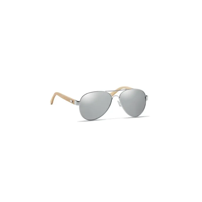 Lunettes de soleil écologiques en bambou personnalisées - Protection UV400 HONIARA Matières : coton Taille textile : XL Couleurs