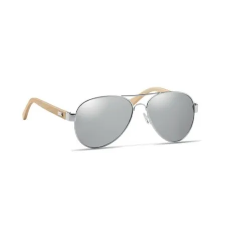 Lunettes de soleil écologiques en bambou personnalisées - Protection UV400 HONIARA Matières : coton Taille textile : XL Couleurs