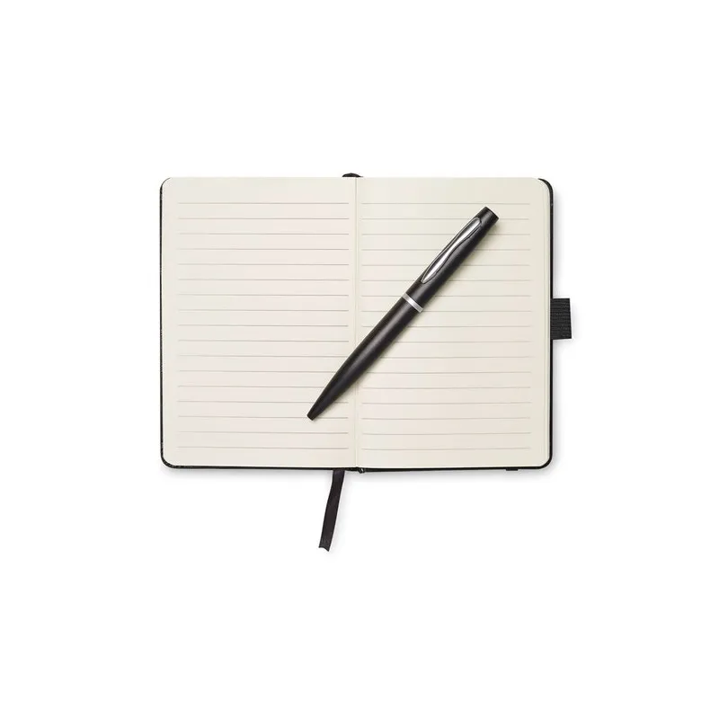 Carnet A6 personnalisable avec stylo écologique NOTALUX Matières : coton Couleurs : beige goodies publicitaire événementiel