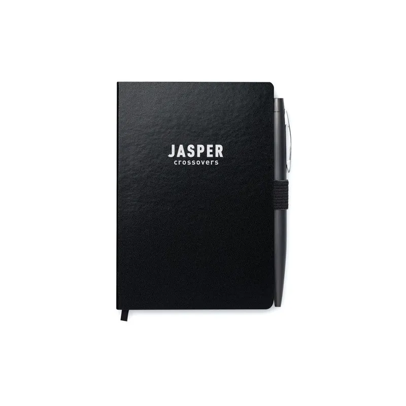 Carnet A6 personnalisable avec stylo écologique NOTALUX Matières : coton Couleurs : beige impression haute définition