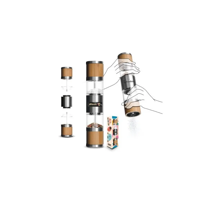 Moulin Sel et Poivre en Bambou