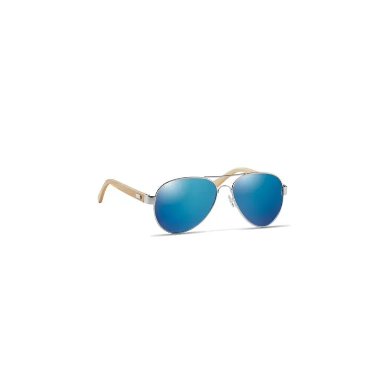 Lunettes de soleil écologiques en bambou personnalisées - Protection UV400 HONIARA Matières : coton Taille textile : L Couleurs 
