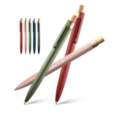 Stylo Bille Écologique en Aluminium Recyclé - Personnalisable Matières : coton Taille textile : L Couleurs : rose bonbon