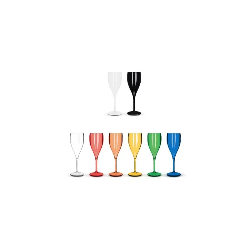 Flûte à Champagne Réutilisable Écologique en Plastique Tritan 16 cl - Ras Bord Matières : coton Taille textile : XL Couleurs : j