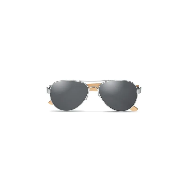 Lunettes de soleil écologiques en bambou personnalisées - Protection UV400 HONIARA Matières : coton Taille textile : XL Couleurs