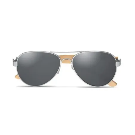 Lunettes de soleil écologiques en bambou personnalisées - Protection UV400 HONIARA Matières : coton Taille textile : XL Couleurs