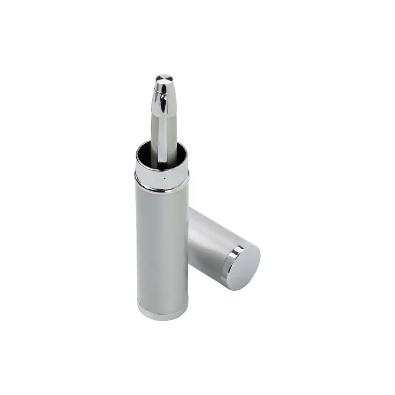 Stylo bille assorti personnalisé dans un tube Mark Matières : coton Taille textile : L Couleurs : bordeaux cadeau affaires éléga