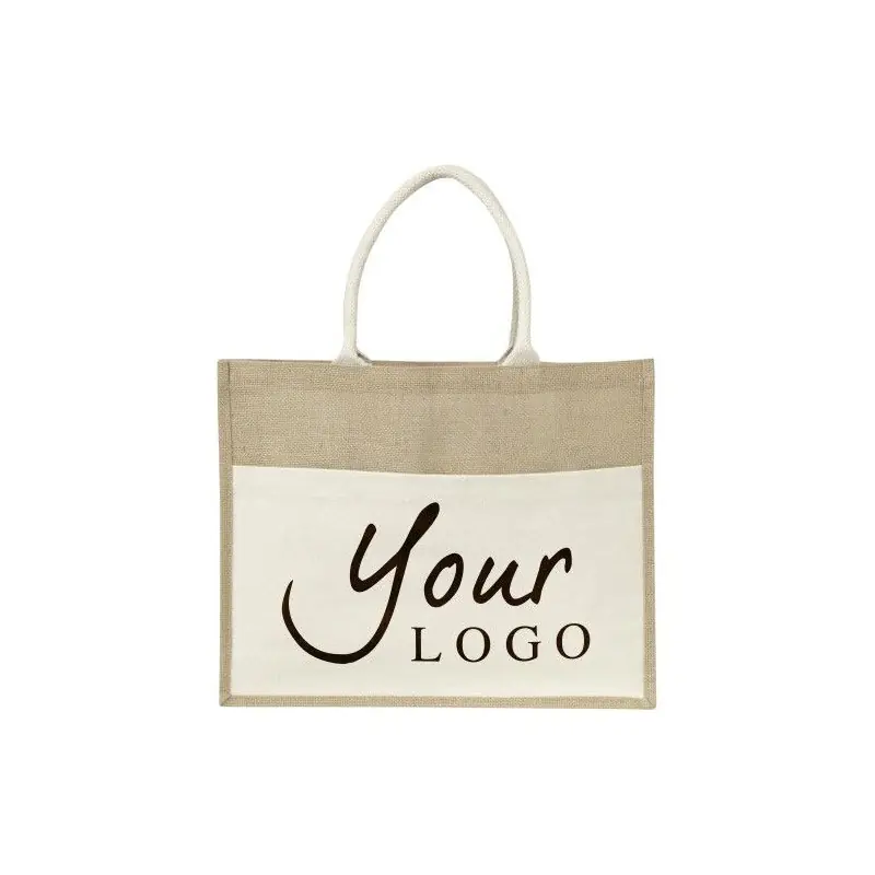Sac Shopping en Toile de Jute Livvie Personnalisé