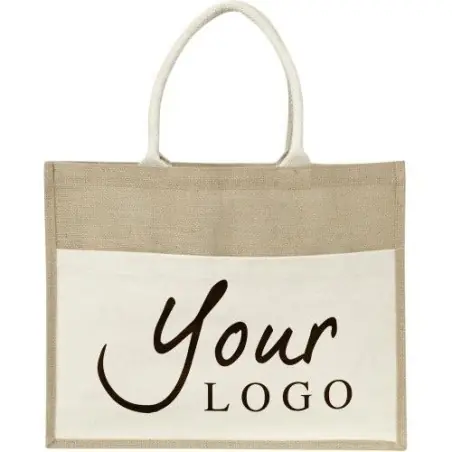 Sac Shopping en Toile de Jute Livvie Personnalisé