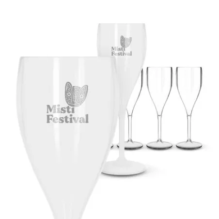 Flûte à Champagne Réutilisable Écologique en Plastique Tritan 16 cl - Ras Bord Matières : coton Taille textile : XL Couleurs : b