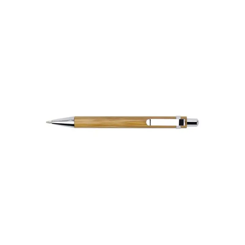 Stylo bille écologique en bambou - Colorado Matières : coton Taille textile : L Couleurs : rouge impression logo haute qualité