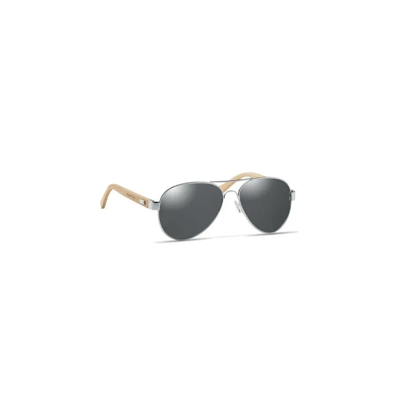 Lunettes de soleil écologiques en bambou personnalisées - Protection UV400 HONIARA Matières : coton Taille textile : XL Couleurs