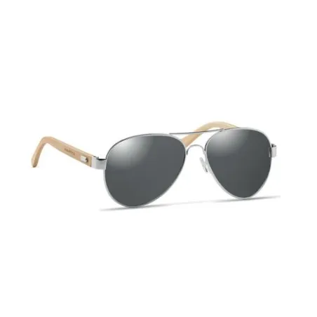 Lunettes de soleil écologiques en bambou personnalisées - Protection UV400 HONIARA Matières : coton Taille textile : XL Couleurs