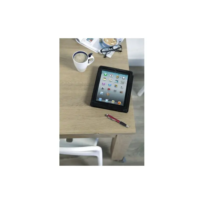 Stylo bille écologique personnalisé en plastique - Lana Matières : coton Taille textile : L Couleurs : bordeaux cadeau affaires 