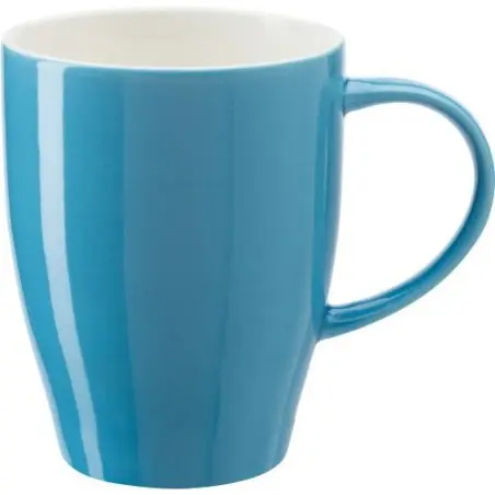 Mug Bicolore Personnalisé en Porcelaine de 350 ml - Paula Couleurs : rouge Matières : polyester recyclé goodies publicitaire évé