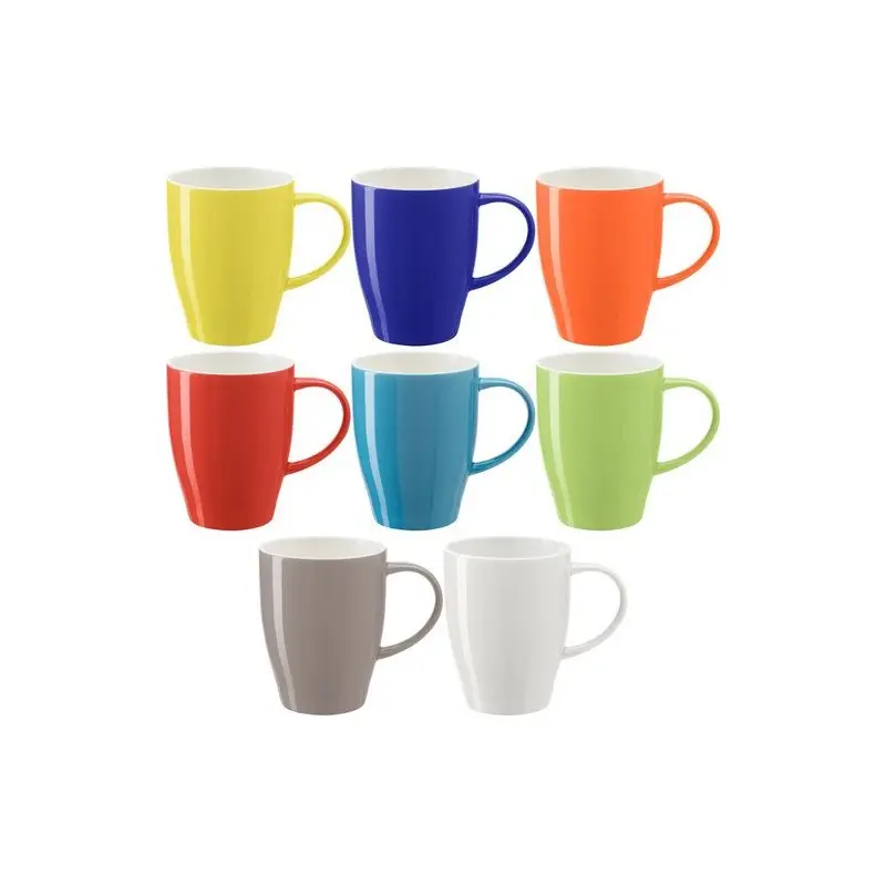 Mug Bicolore Personnalisé en Porcelaine de 350 ml - Paula Couleurs : rouge Matières : polyester recyclé cadeau collaborateur pre