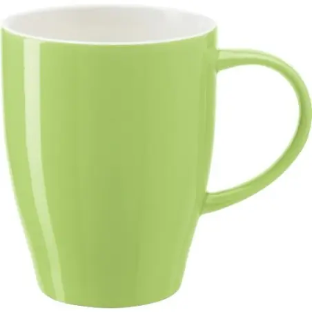 Mug Bicolore Personnalisé en Porcelaine de 350 ml - Paula Couleurs : noir Matières : polyester recyclé cadeau entreprise pas che