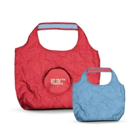 Sac Shopping Pliable Écologique Bicolore 20L en rPET - Personnalisé Matières : coton organique Couleurs : noir objet publicitair