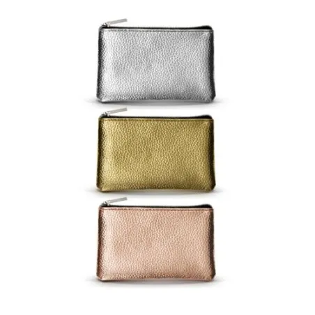Porte-Monnaie Personnalisé Glossy - Cadeau d'Entreprise Unique Matières : coton organique Couleurs : bleu marquage laser ultra p