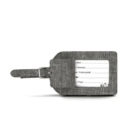 Étiquettes de Valise Personnalisées Pratiques Pas Cher - ETIQUETTE DE VALISE Matières : acier inoxydable Couleurs : argenté good