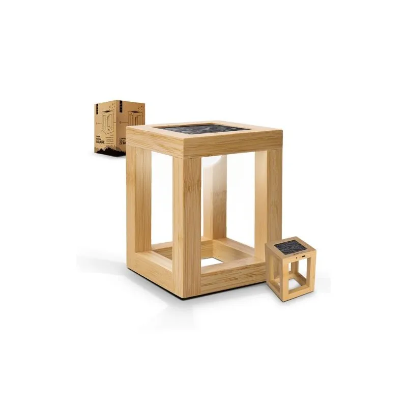 Lampe Solaire en Bambou - Éclairez votre Ambiance