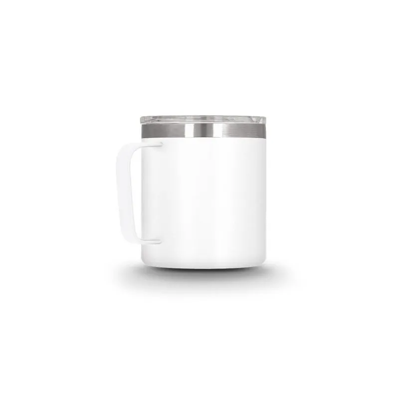 Mug isotherme double paroi inox avec couvercle personnalisé idéal cadeau entreprise Matières : acier inoxydable Couleurs : gris 