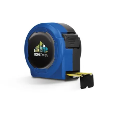 Mètre Ruban Jaune 3m x 16mm en Coque Plastique - Outil Publicitaire Personnalisé Matières : aluminium Couleurs : argenté objet p