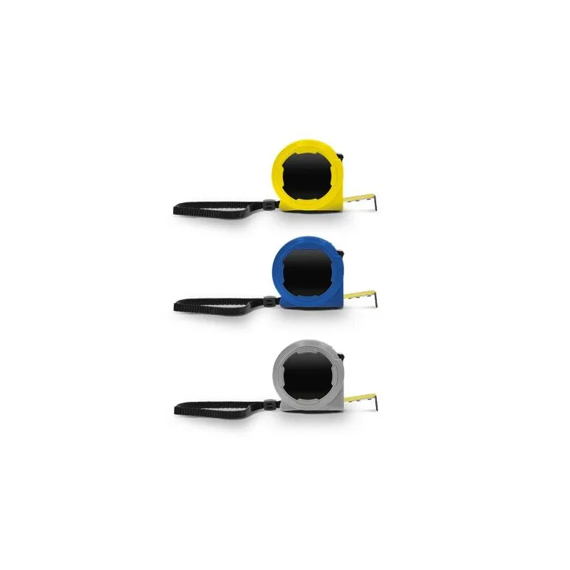 Mètre Ruban Jaune 3m x 16mm en Coque Plastique - Outil Publicitaire Personnalisé Matières : aluminium Couleurs : rouge goodies p