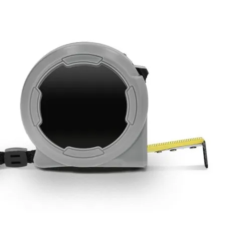 Mètre Ruban Jaune 3m x 16mm en Coque Plastique - Outil Publicitaire Personnalisé Matières : aluminium Couleurs : rouge personnal