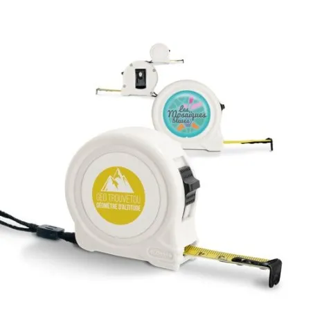 Mètre Ruban Jaune Personnalisable 3m x 16mm Couleurs : noir