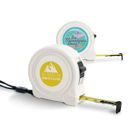 Mètre Ruban Jaune Personnalisable 3m x 16mm Couleurs : noir marquage laser ultra précis