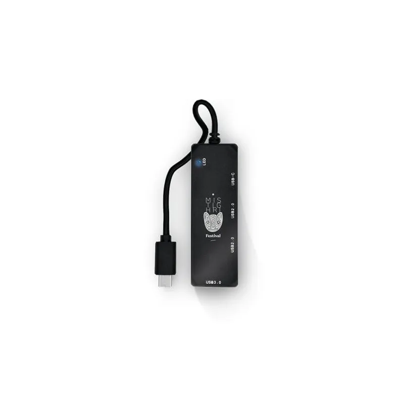 HUB MULTIPORT USB TYPE-C Écologique et Personnalisé RABS Matières : carton recyclé Couleurs : naturel cadeau entreprise pas cher