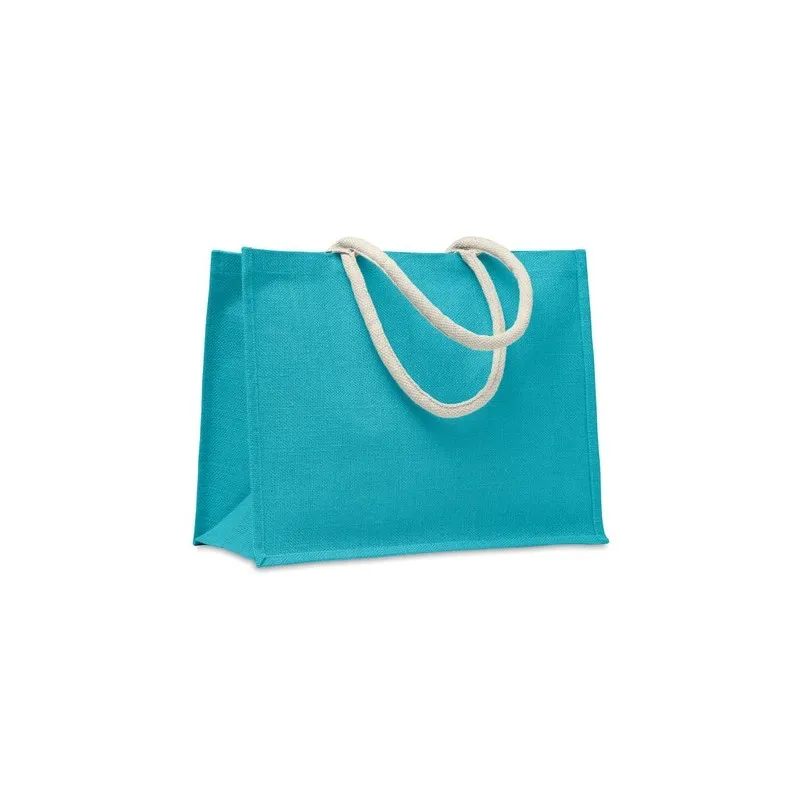 Sac Shopping Écologique Personnalisé en Jute Élégant AURA Matières : coton Taille textile : M Couleurs : vert bouteille cadeau e