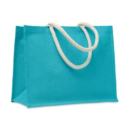 Sac Shopping Écologique Personnalisé en Jute Élégant AURA Matières : coton Taille textile : M Couleurs : vert bouteille cadeau e