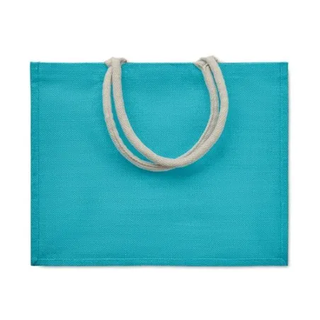 Sac Shopping Écologique Personnalisé en Jute Élégant AURA Matières : coton Taille textile : M Couleurs : vert bouteille impressi