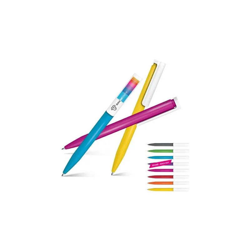 Stylo Bille Antibactérien Écriture Bleue - Personnalisé par [Nom de la Marque] Matières : aluminium Couleurs : orange livraison 