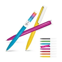 Stylo Bille Antibactérien Écriture Bleue - Personnalisé par [Nom de la Marque] Matières : aluminium Couleurs : blanc 2