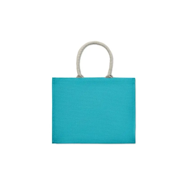 Sac Shopping Écologique Personnalisé en Jute Élégant AURA Matières : coton Taille textile : M Couleurs : vert bouteille cadeau c
