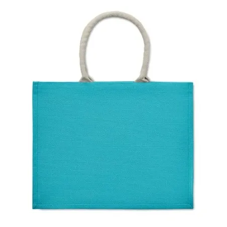 Sac Shopping Écologique Personnalisé en Jute Élégant AURA Matières : coton Taille textile : M Couleurs : vert bouteille cadeau c