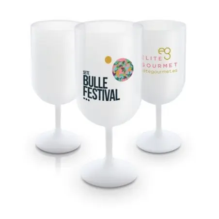 Verre à Pied en Plastique Réutilisable - 18 cl