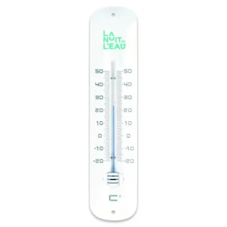 Thermomètre Métal Laqué 30cm - Élégance et Précision