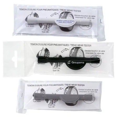 Testeur d'Usure de Pneus Pratique en Sachet Individuel