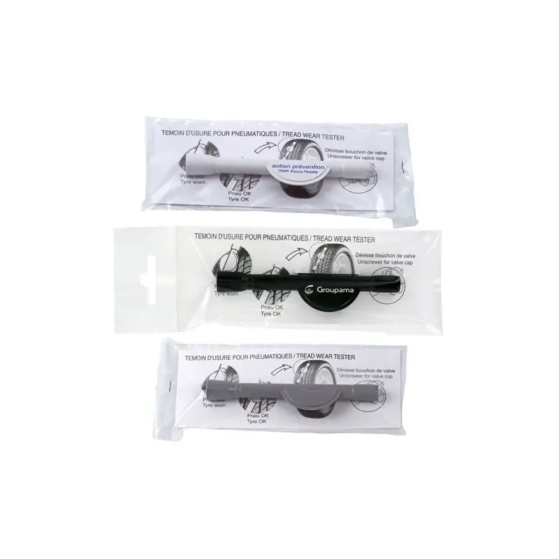 Testeur d'Usure de Pneus Pratique en Sachet Individuel