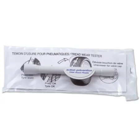 Testeur d'Usure de Pneus Pratique en Sachet Individuel