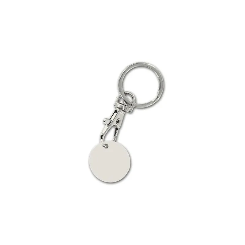 Porte-Clés Mousqueton Métal avec Jeton Écologique