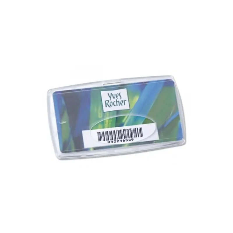 Porte-Badge Personnalisé de Protection pour Carte de Crédit Matières : coton Taille textile : S Couleurs : gris personnalisable 