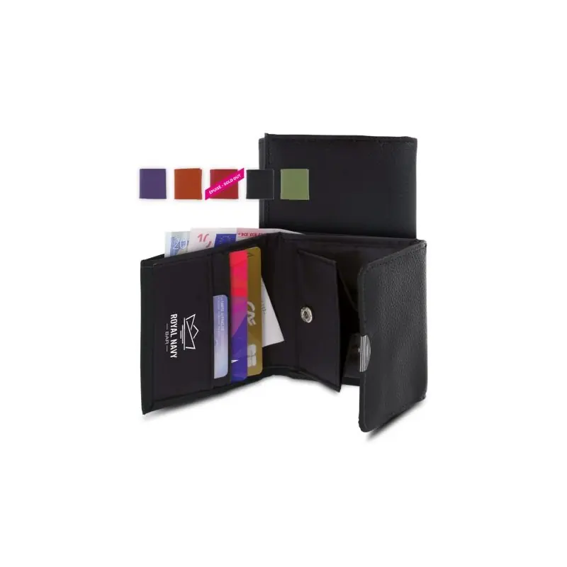 Porte-Monnaie Personnalisable Pratique et Élégant en PVC - Pas Cher Matières : coton Taille textile : S Couleurs : bleu marine f