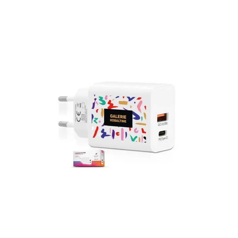 Chargeur Secteur Rapide 20W - USB QC3.0 & Type-C