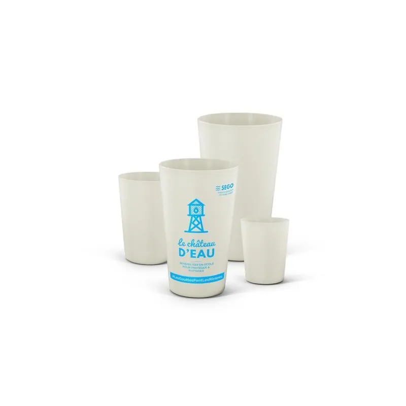 Gobelet Réutilisable en Biocomposite 30 cl Personnalisé