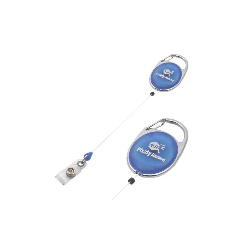 Porte-Badge Extensible Personnalisable Publicitaire - BADGE Matières : coton Taille textile : XXL Couleurs : bleu clair goodies 